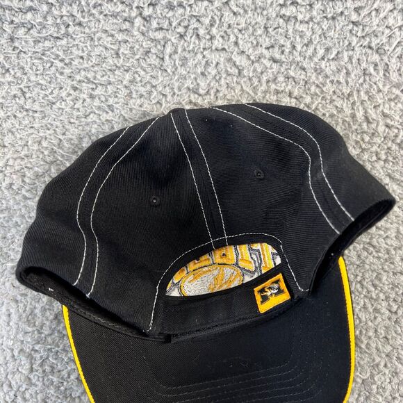 Missouri Tigers Hat Adjustable Strapback Embroidered Spellout logo Black White - Picture 5 of 6